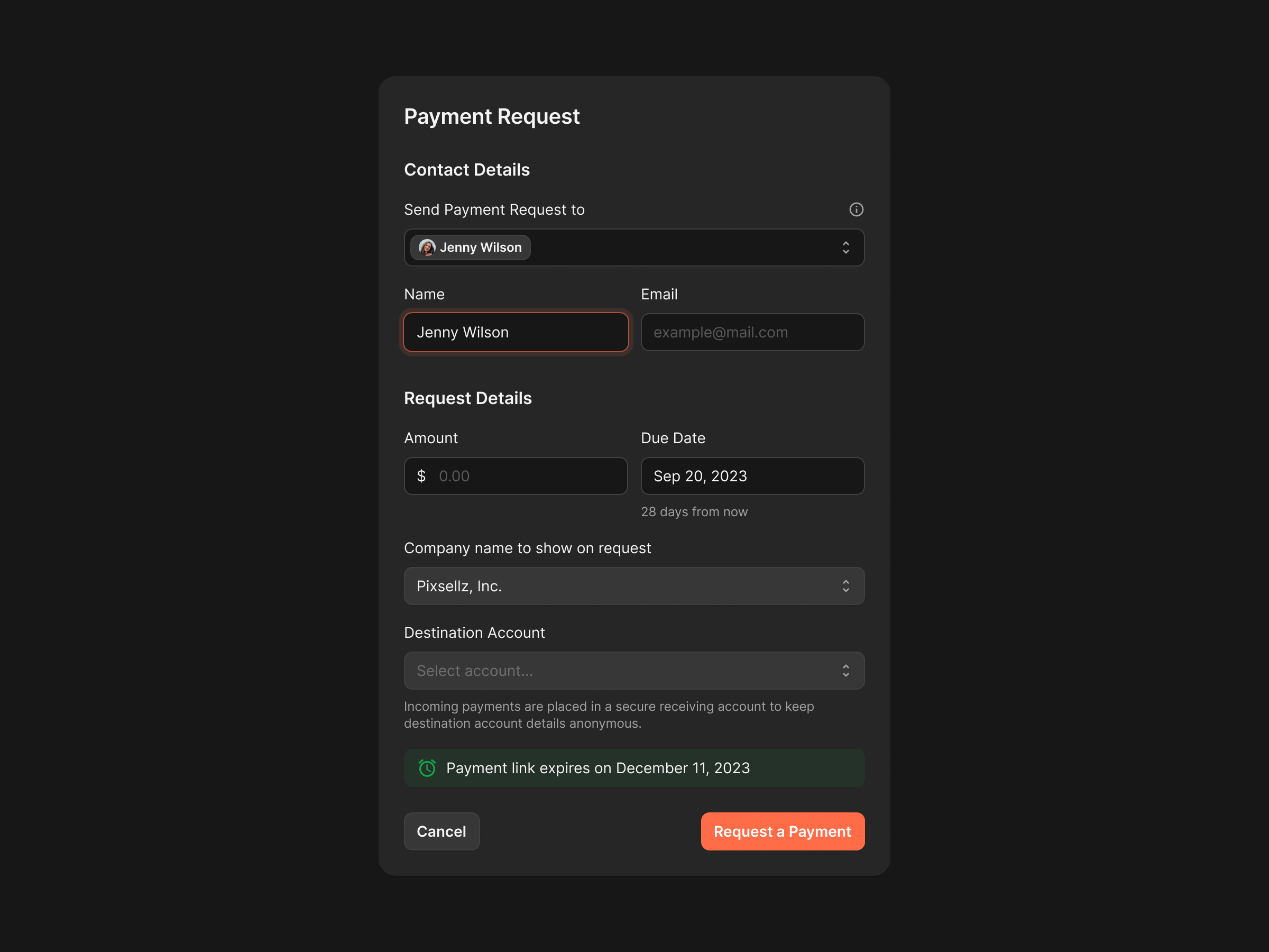 Payment Request Form by Pixsellz on Dribbble